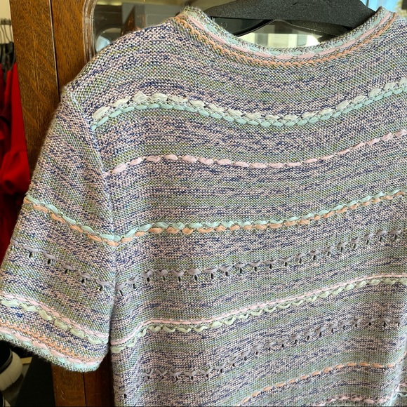 Chanel Short Sleeve Knit Crew Shift Dress - Picture 8 of 14